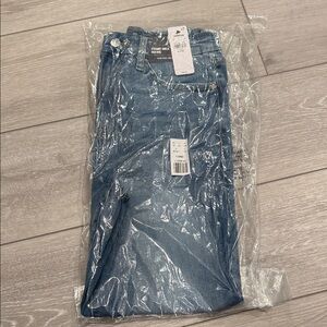 Express Blue Ankle Cropped Jeans